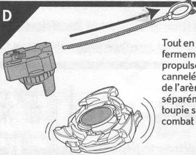 HASBRO BEYBLADE TOPS KNIGHT DRANZER - Mise en GARDE: ne te sers pas des toupies ou des arènes beyblade sur une table ou toute autre surface surélevée. - 5