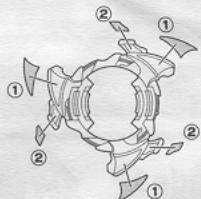 HASBRO BEYBLADE TOPS MASTER DRIGER - Décolle et applique les autocollants, comme indiqué. - 2