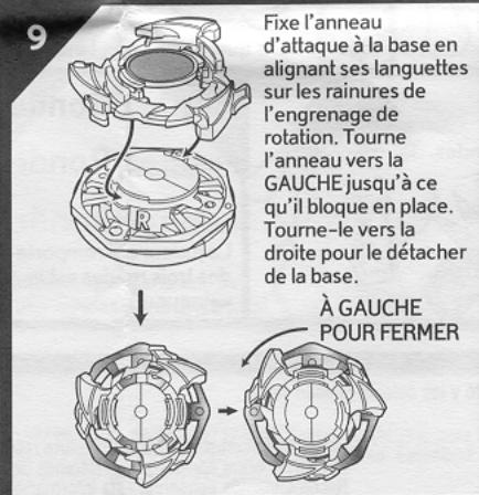 HASBRO BEYBLADE TOPS MASTER DRIGER - Décolle et applique les autocollants, comme indiqué. - 9