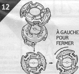 HASBRO BEYBLADE TOPS WYBORG - PIÈCES: - 12