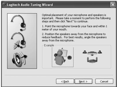 LOGITECH QUICKCAM COMMUNICATE STX - The Audio Tuning Wizard - 3