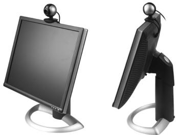 LOGITECH QUICKCAM COMMUNICATE STX - Posicionar a-camera, o microfone e as colunas - 1
