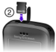 SONY ERICSSON W395 - Pour insérer une carte mémoire - 2