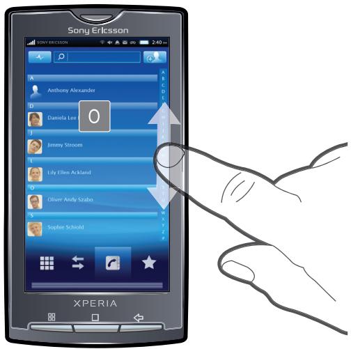 SONY ERICSSON XPERIA X10 - Liste - 1