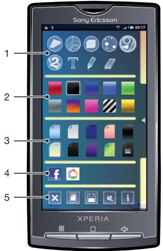 SONY ERICSSON XPERIA X10 - Présentation du menu creatouch™ - 1