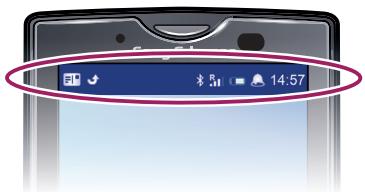 SONY ERICSSON XPERIA X10 - Barre d'état - 1