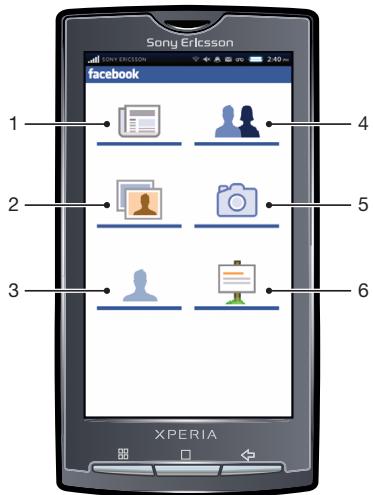 SONY ERICSSON XPERIA X10 - Présentation de facebook™ - 1