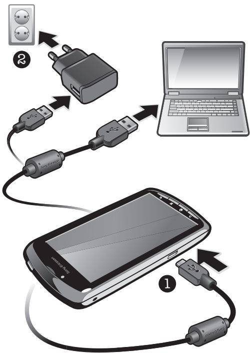 SONY ERICSSON XPERIA PLAY - Chargement de la batterie - 1