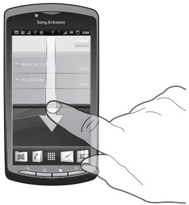 SONY ERICSSON XPERIA PLAY - Vérification des notifications et des activités en cours - 1