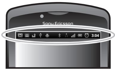 SONY ERICSSON XPERIA PLAY - États et notifications - 1