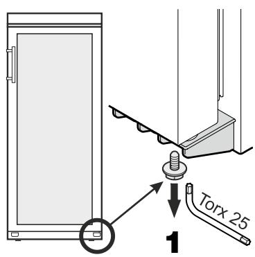 LIEBHERR WKB 3212 VINOTHEK - Inversion du sens d'ouverture de la porte - 1