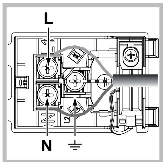 SCHOLTES FP E6.1 G S - Montaje del cable de alimentacion electrica - 2