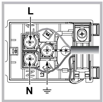 SCHOLTES FP E6.1 G S - Fitting the power supply cable - 2
