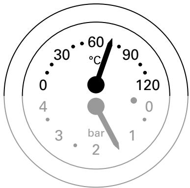 VIESSMANN VITOPEND 100 - Thermomètre/manomètre - 1