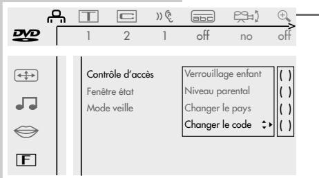 GRUNDIG GDV 200 - Modification du code secret - 1