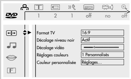 GRUNDIG GDV 200 - La ligne de menu - 3