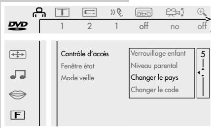 GRUNDIG GDV 200 - Changement du pays - 3