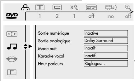 GRUNDIG GDV 200 - Sélection du menu son - 1