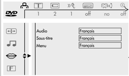 GRUNDIG GDV 200 - Sélection du menu langues - 1