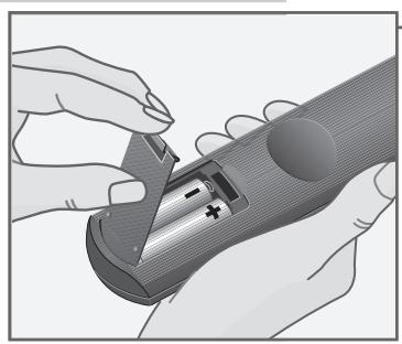 GRUNDIG SEVILLA SE 1205 HIFI/NIC - Installation des piles dans la télécommande - 1