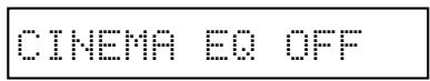 DENON AVR-483 - Utiliser les touches (gauche) ◀ et (droit) ▶ pour régler CINEMA EQ. - 2