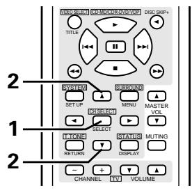 DENON AVR-483 - Ajuster le niveau de l'enceinte sélectionnée. - 4