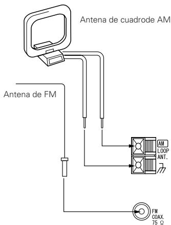 DENON RCD-M33 - Instalación de la antenna de interior de FM - 1