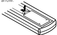 DENON RCD-M33 - Inserting the batteries - 1