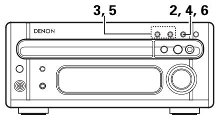 DENON RCD-M33 - Ajuste de la horax - 1