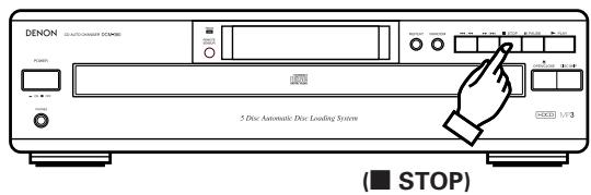 DENON DCM-380 - Pour arrêter la lecture - 1
