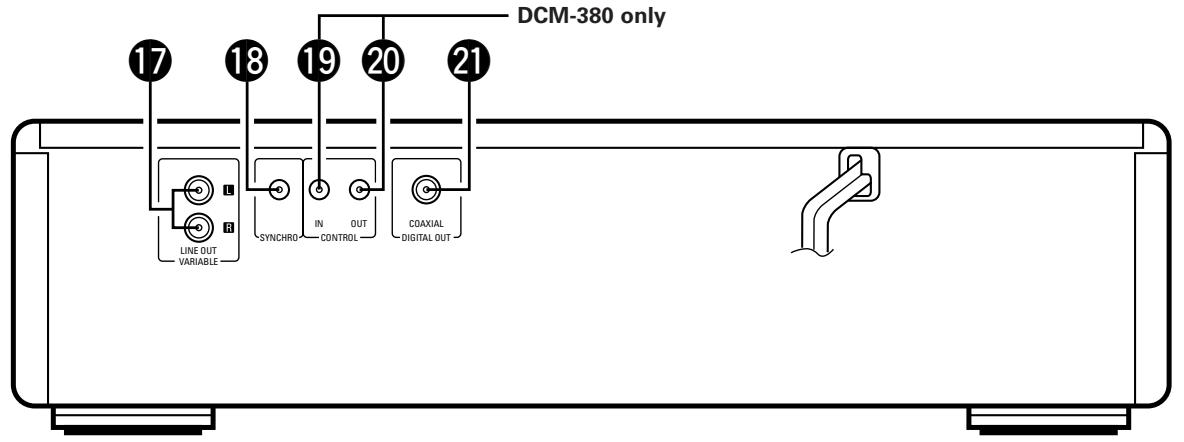 DENON DCM-380 - NAMES OF PARTS AND THEIR FUNCTIONS - 2