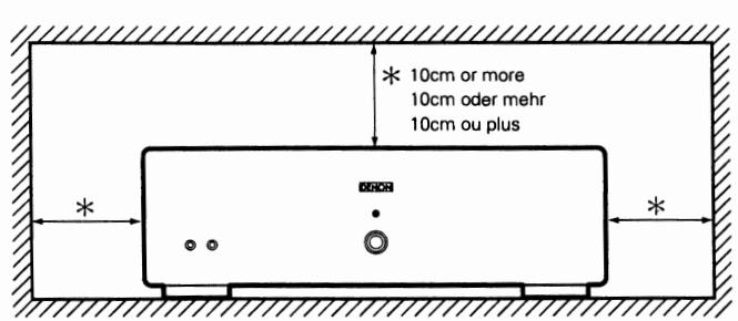 DENON POA-T3 - PRECAUTIONS FOR INSTALLATION - 1