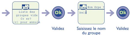 ALCATEL-LUCENT OT-701 - Créer une liste de diffusion (groupe) - 2