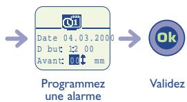 ALCATEL-LUCENT OT-701 - Programmer une alarme - 2