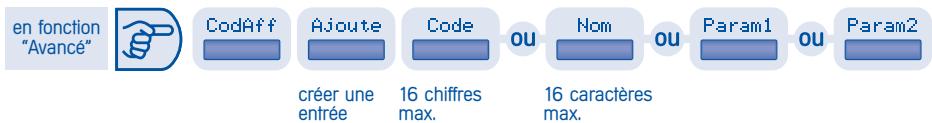 ALCATEL-LUCENT ADVANCED REFLEXES-POSTE OPERATEUR - Table des codes affaire (CodAff) - 1