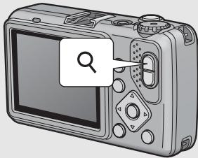 RICOH G600 - Appuyez sur la touche Q (Vue agrandie). - 1
