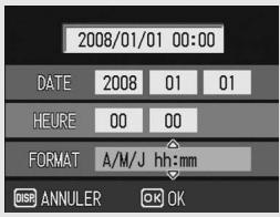 2008/01/01 00:00 DATE 2008 01 01 HEURE 00 00 FORMAT A/M/J hh:mm DISP ANNULER OK OK