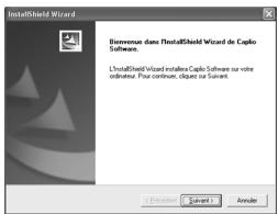 InstallShield Wizard Bienvenue dans l'InstallShield Wizard de Caplo Software. L'InstallShield Wizard installa Caplo Software ou voite ordinateur. Pour continue, clips ou suivant.