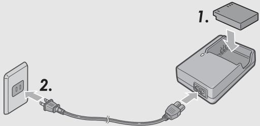 RICOH G600 - Chargement de la batterie rechargeable - 1