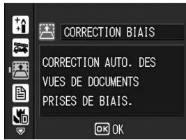 CORRECTION BIAIS CORRECTION AUTO. DES VUES DE DOCUMENTS PRISES DE BIAIS.