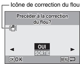 RICOH R50 - Sélectionnez "correction FLOU" et appuyez sur la touche OK. - 1