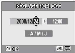RICOH R50 - Réglez la date et l'heure. - 1