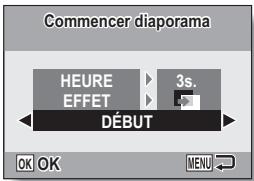 RICOH R50 - Sélectionnez "diapora" et appuyez sur la touche OK. - 1
