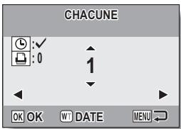 RICOH R50 - Indiquez si la date doit être imprimée sur l'impression et définissez le nombre d'impressions. - 2