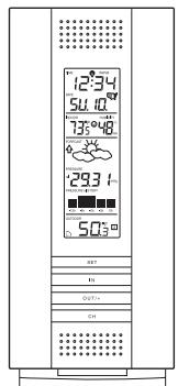 LA CROSSE TECHNOLOGY WS-7394TWC-IT - UTILIZANDO EL SOPORTE/STAND - 1