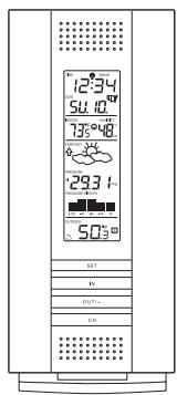LA CROSSE TECHNOLOGY WS-7394TWC-IT - USING THE TABLE STAND - 1