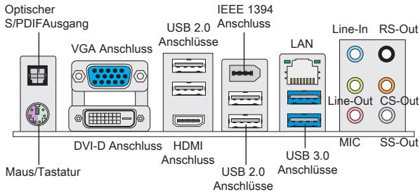 MSI 880GMA-E53 - HINTERES ANSCHLUSSPANEL - 1