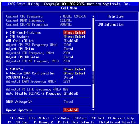 MSI MS-7615 V2.0 - 核心菜单 - 1