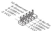 MSI MS-7615 V2.0 - Front USB Connector: JUSB1/ JUSB2 - 1