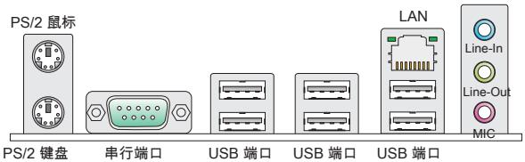 MSI MS-7615 V2.0 - 后置面板 - 1